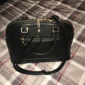 Black satchel purse